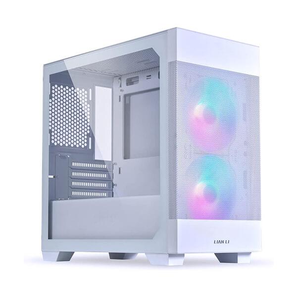 LIAN LI LANCOOL 205M MESH SNOW ARGB (M-ATX) MINI TOWER CABINET  (WHITE)