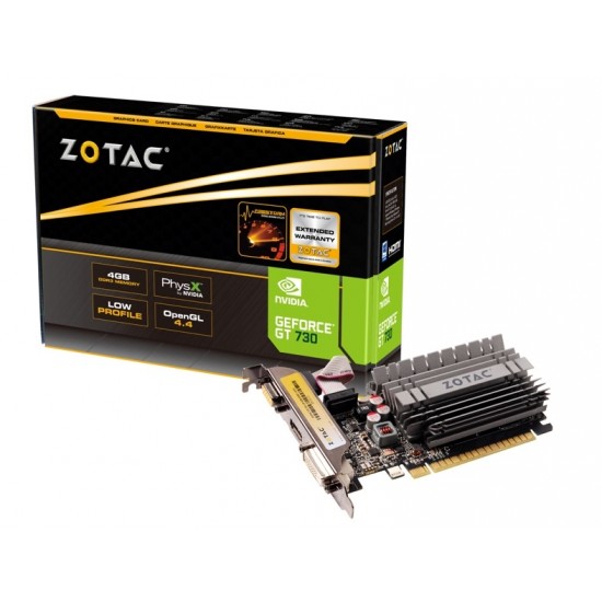 Image of ZOTAC GEFORCE GT 730 4GB DDR3 GRAPHICS CARD