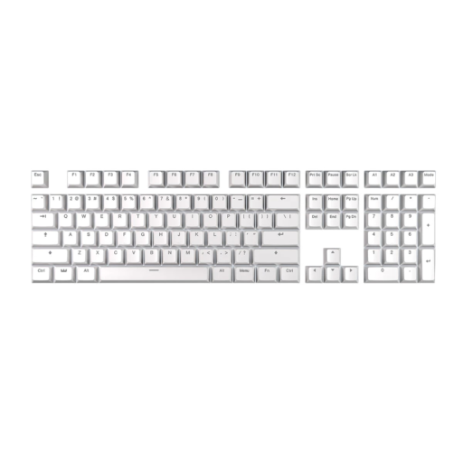 Image of Wooting Double Shot Backlit PBT Keycap Set  Just White (Imported)