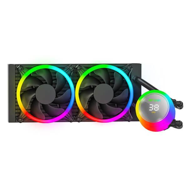 ANT ESPORTS ICE CHROMA 240 ARGB 240MM CPU LIQUID COOLER (BLACK)