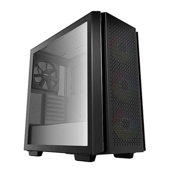 Deepcool CG560 ARGB (E-ATX) Mid Tower Cabinet with Tempered Glass Side Panel (Black)