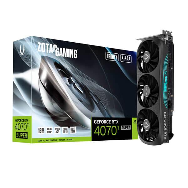 ZOTAC GAMING RTX 4070 TI SUPER TRINITY BLACK EDITION 16GB GRAPHICS CARD
