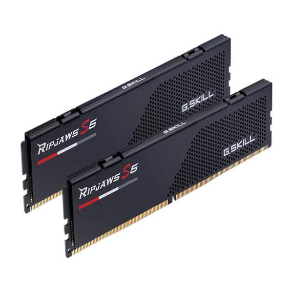 G.Skill F5-6000J3238G32GX2-RS5K Desktop Ram Ripjaws S5 Series 64GB (32GBx2) DDR5 6000MHz Black