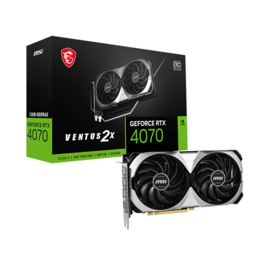 MSI GeForce RTX 4070 VENTUS 2X 12G OC 12GB GDDR6X Graphic Card