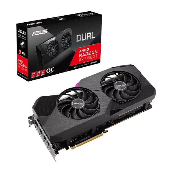 Asus Dual Radeon RX 6750 XT OC Edition 12GB GDDR6 192-bit Gaming Graphics Card