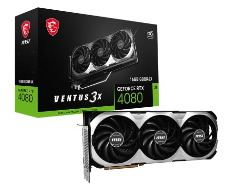 MSI GeForce RTX 4080 16GB VENTUS 3X OC Graphic Card