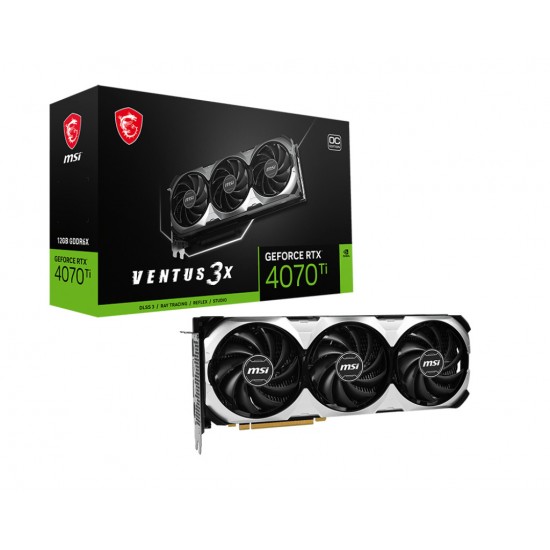 Image of MSI GEFORCE RTX 4070 TI VENTUS 3X OC 12 GB GAMING GRAPHIC CARD