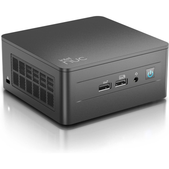 Intel NUC 13 Pro Kit NUC13ANHi3 Mini PC with 13th Gen Core i3-1315U Processor (6 Cores, 8 Threads, 4.50GHz, 10MB Cache, Intel UHD Graphics) with 32GB DDR4 RAM, 1TB M.2 SSD, 2.5GbE LAN, Wi-Fi 6E, Bluetooth 5.3, 2x Thunderbolt 4 ports and Windows 11