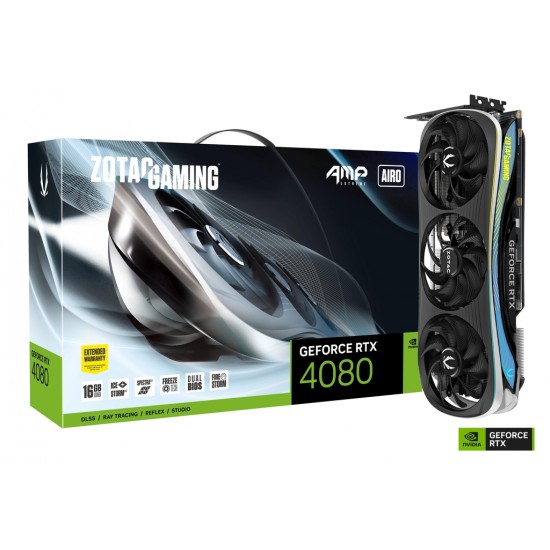 Image of ZOTAC GEFORCE RTX 4080 AMP EXTREME AIRO 16GB GRAPHICS CARD