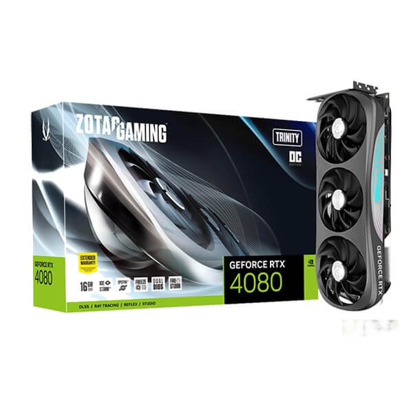 ZOTAC GAMING GeForce RTX 4080 16GB Trinity OC Graphic Card ZT-D40810J-10P