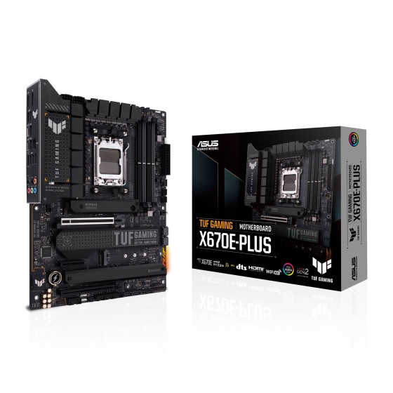 ASUS TUF GAMING X670E-PLUS AMD AM5 PCIe 5.0 DDR5 ATX motherboard