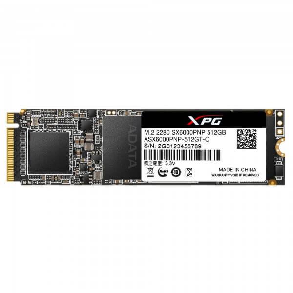 Adata XPG SX6000 Pro 512GB 3D NAND M.2 NVMe Internal SSD (ASX6000PNP-512GT-C)