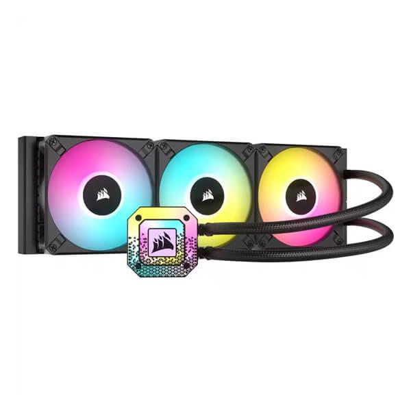 Corsair iCUE H150i Elite Capellix XT RGB Black All In One 360mm CPU Liquid Cooler (CW-9060070-WW)