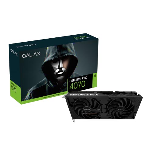 GALAX GeForce RTX 4070 1-Click OC 2X Graphic Card 47NOM7MD8DDF