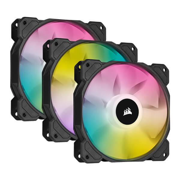 Corsair ICUE SP120 RGB Elite Cabinet Fan With Lighting Node Core (Triple Pack) CO-9050109-WW