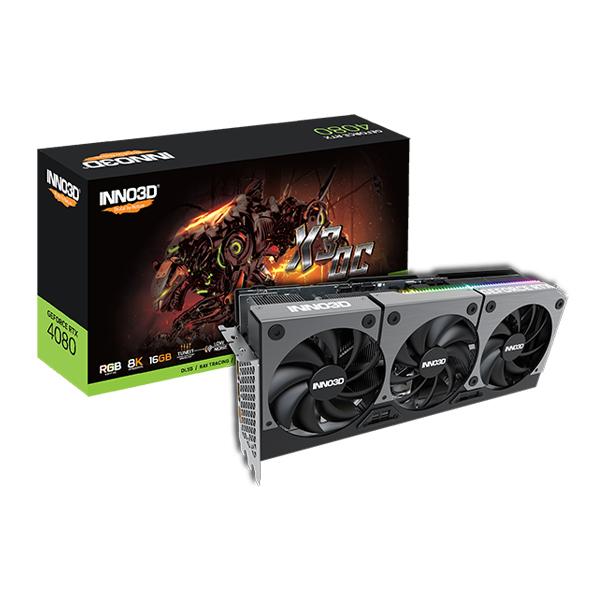 INNO3D RTX 4080 X3 OC 16GB GAMING GRAPHICS CARD