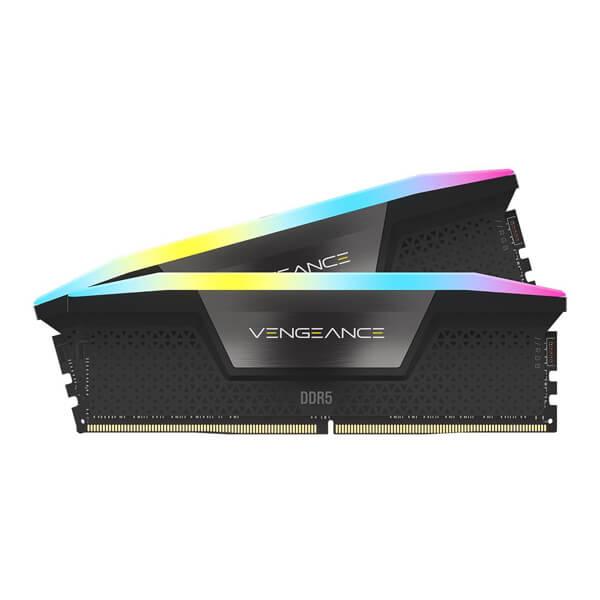 Corsair CMH64GX5M2B5200C40 Desktop Ram Vengeance RGB Series 64GB (32GBx2) DDR5 5200MHz