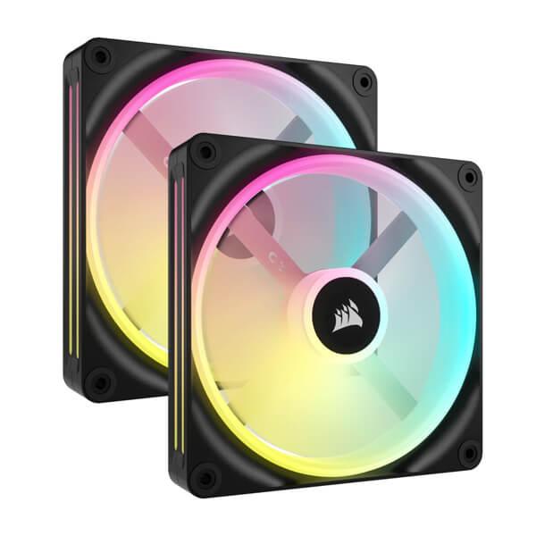 CORSAIR ICUE LINK QX140 RGB, 140MM PWM MAGNETIC DOME BEARING CABINET FAN, STARTER KIT WITH ICUE LINK....