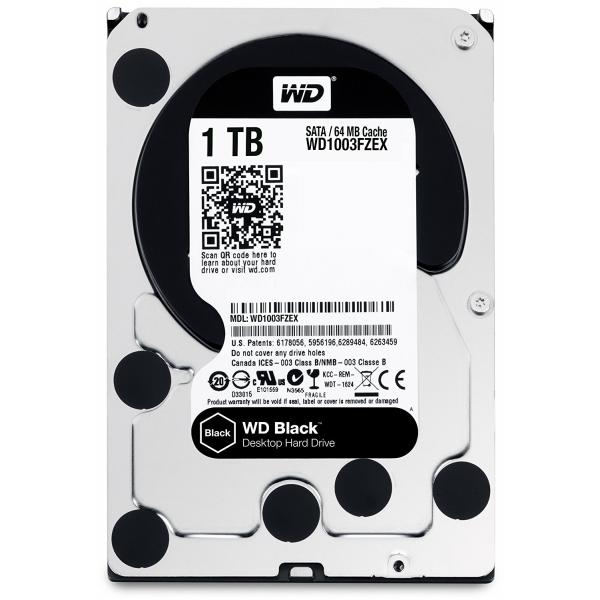 WD Black 1TB Performance 7200 RPM Desktop 3.5 inch Hard Disk Drive WD1003FZEX