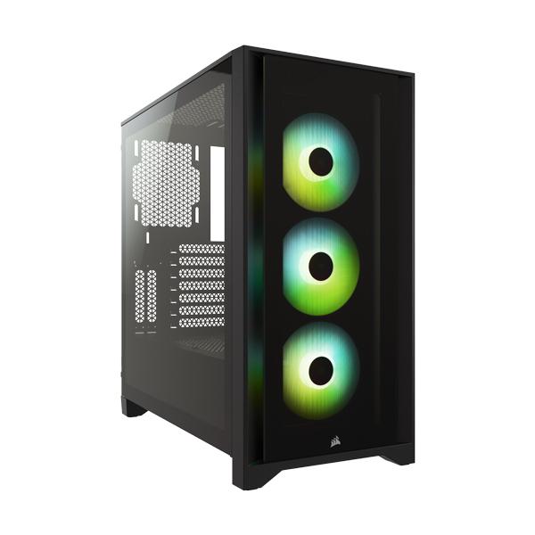 CORSAIR 4000X RGB (ATX) Mid Tower Cabinet With Tempered Glass Side Panel (Black)