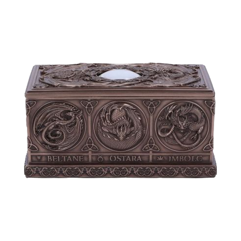 Nemesis Dragons Of The Sabbats Tarot Box Bronze 14.5cm (Imported)