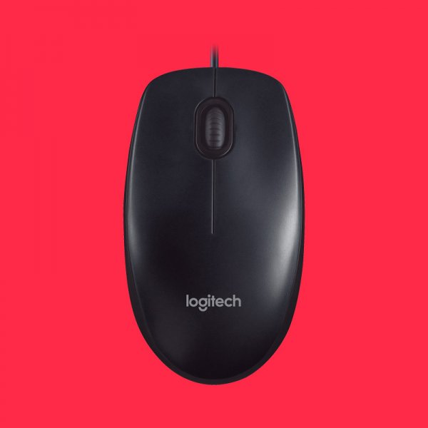 LOGITECH M90 Black Ambidextrous Wired Mouse (Optical Sensor)