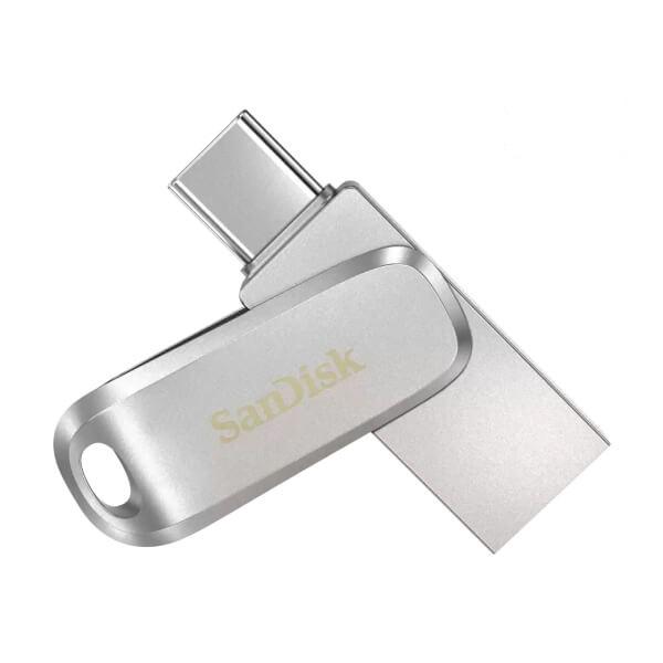 SANDISK ULTRA DUAL DRIVE LUXE 512GB TYPE-C OTG PEN DRIVE (SILVER)