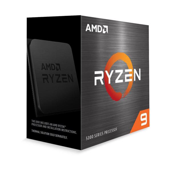 AMD Ryzen 9 5900X Processor (12 Cores 24 Threads with Max Boost Clock of up to 4.8GHz, Base Clock of 3.7GHz, AM4 Socket and 70MB Cache Memory)