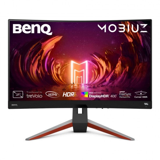 BENQ MOBIUZ 27 INCH EX2710R QHD 165HZ CURVED GAMING MONITOR