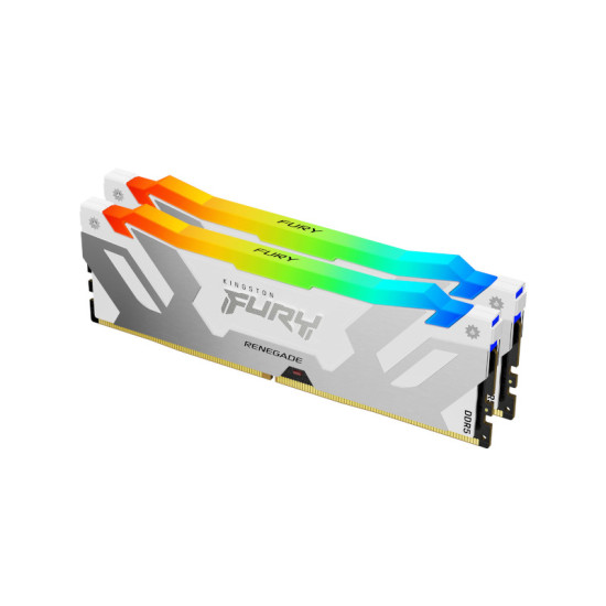 KINGSTON FURY RENEGADE RGB 64GB (2X32GB) 6000MHZ DDR5 CL32 MEMORY - WHITE