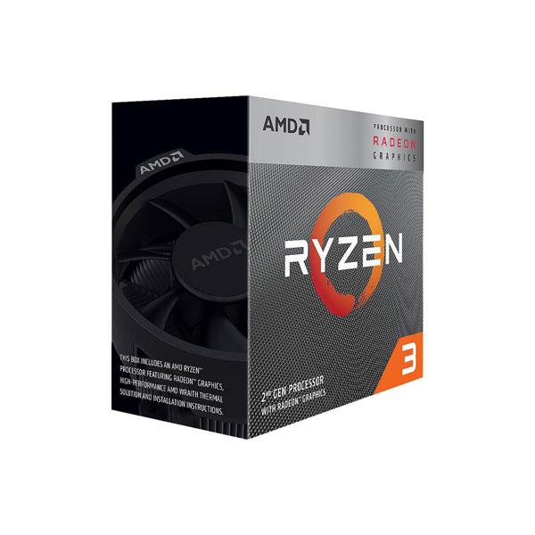 AMD Ryzen 3 3200G Processor with Radeon RX Vega 8 Graphics (4 Cores 4 Threads with Max Boost Clock of up to 4GHz, Base Clock of 3.6GHz, AM4 Socket and 6MB Cache Memory)