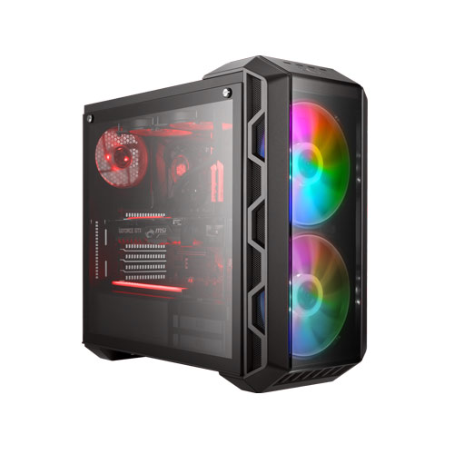 Cooler Master MasterCase H500 ARGB (E-ATX) Mid Tower Cabinet With Tempered Glass Side Panel &#8211; ARGB Controller MCM-H500-IGNN-S01