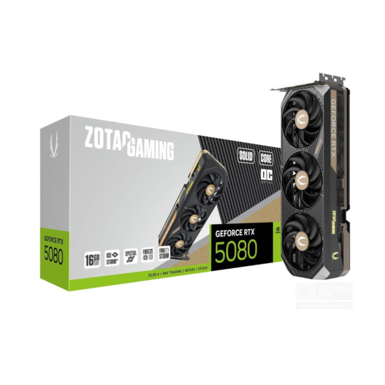ZOTAC GAMING GEFORCE RTX 5080 SOLID CORE OC 16GB GDDR7