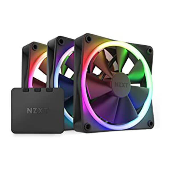 NZXT F120 RGB Duo - 120mm PWM Cabinet Fan With RGB Controller (Triple Pack)