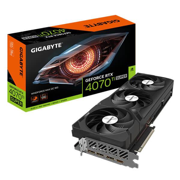 GIGABYTE RTX 4070 TI SUPER WINDFORCE MAX OC 16GB GRAPHICS CARD