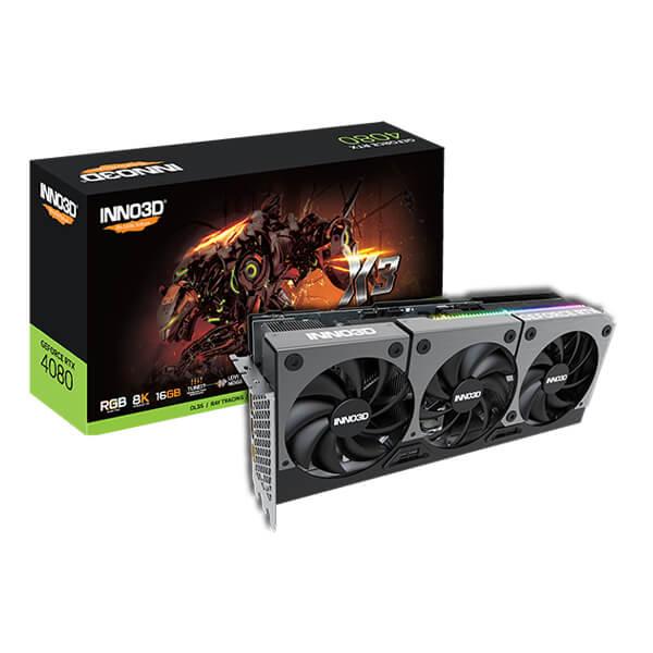 Inno3D GeForce RTX 4080 X3 16GB GDDR6X Graphic Card N40803-166X-187049N