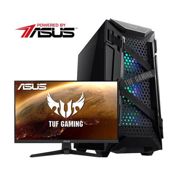 Intel Gamers TUF Series Pre build PC II Powered by ASUS (i5-13400, B660M-PLUS WIFI D4, MasterLiquid 360L Core, 32GB DDR4 3200MHz, SN850X 1TB M.2 NVMe, RTX 4060 Ti OC Edition 8GB, 750 Watt 80 + Gold, VG247Q1A 24 Inch, TUF Gaming GT301 ARGB Black)