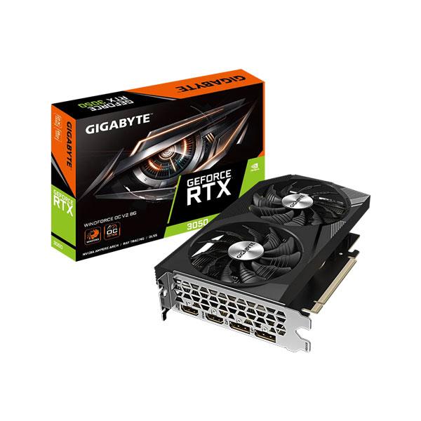 GIGABYTE RTX 3050 WINDFORCE OC V2 8GB GAMING GRAPHICS CARD