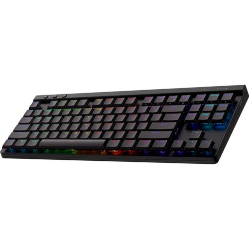 Logitech G G515 LIGHTSPEED TKL Wireless RGB Mechanical Gaming Keyboard (Black, GL Tactile) 920-012423