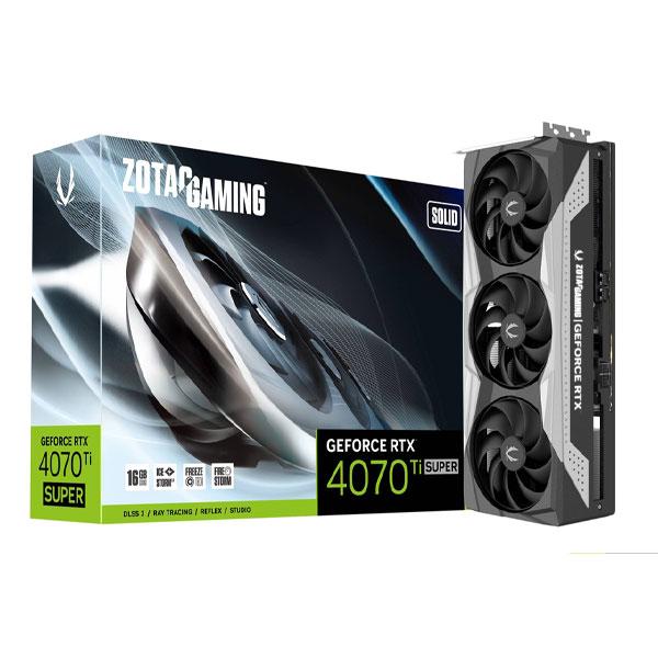 ZOTAC RTX 4070 TI SUPER SOLID 16GB GAMING GRAPHICS CARD