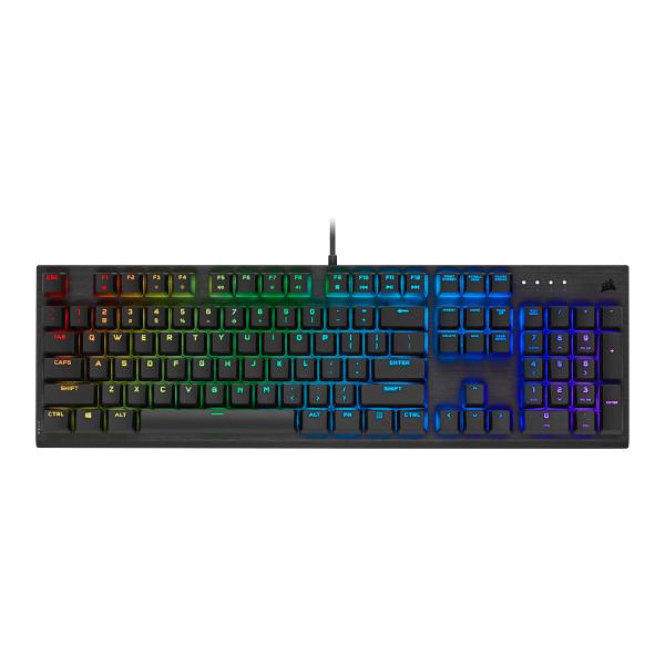 CORSAIR K60 RGB PRO MECHANICAL GAMING KEYBOARD WITH CHERRY VIOLA SWITCHES (BLACK)