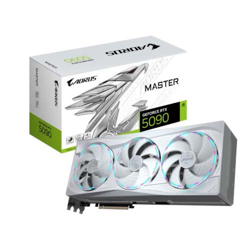 Gigabyte AORUS GeForce RTX 5090 Master Ice 32GB GDDR7 Graphic Card GV-N5090AORUSM ICE-32GD