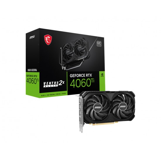 Image of MSI GEFORCE RTX 4060 TI 8 GB VENTUS 2X OC GAMING GRAPHIC CARD