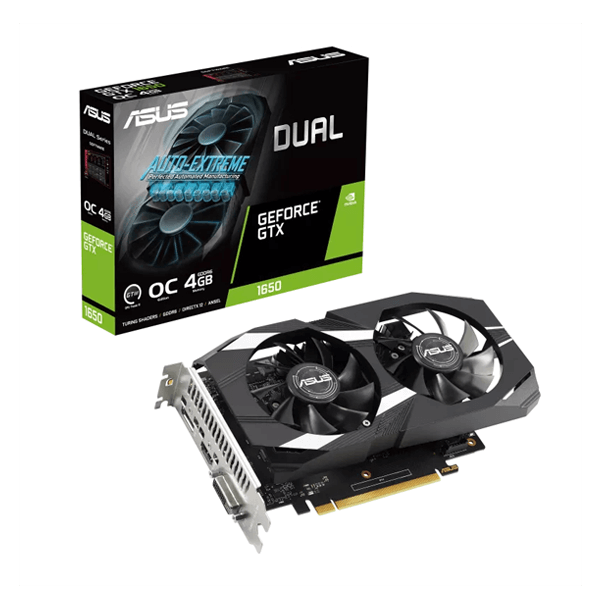 Asus Dual GeForce GTX 1650 P V2 OC Edition 4GB GDDR6 128-bit Gaming Graphics Card