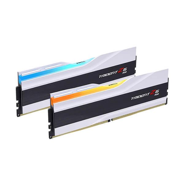 G.Skill F5-6000J3636F16GX2-TZ5RW Desktop Ram Trident Z5 RGB Series 32GB (16GBx2) DDR5 6000MHz (Matte White)