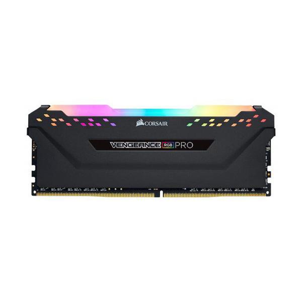 CORSAIR VENGEANCE RGB PRO 8GB (8GBX1) DDR4 3600MHZ BLACK (FOR AMD)