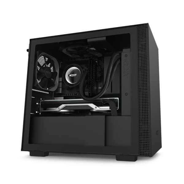 NZXT H Series H210 Matte Black Tempered Glass Mini-ITX Tower Case CA-H210B-B1