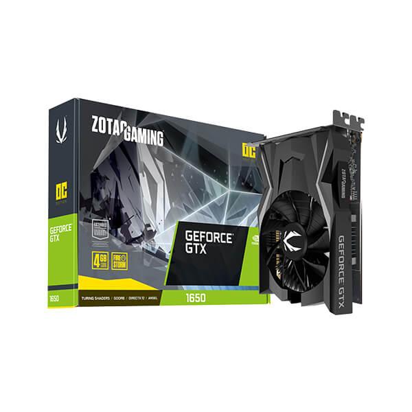 ZOTAC GAMING GeForce GTX 1650 OC 4GB GDDR6 128-bit Gaming Graphics Card, Super Compact, ZT-T16520F-10L