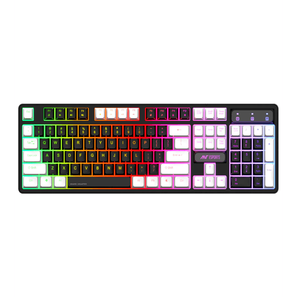 Ant Esports MK1400 Wired Gaming Keyboard Membrane Switches with Rainbow LED backlight