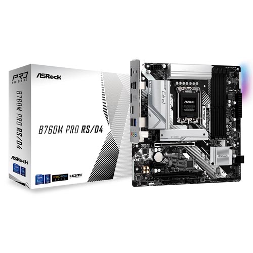 Asrock B760M Pro RS/D4 Intel B760 Micro ATX Motherboard